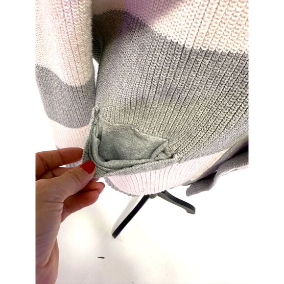 Express grey & white striped cardigan - Picture 8 of 9